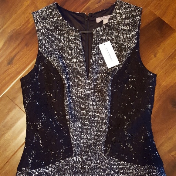 Banana Republic Tweed & Lace a-line dress - Picture 3 of 8